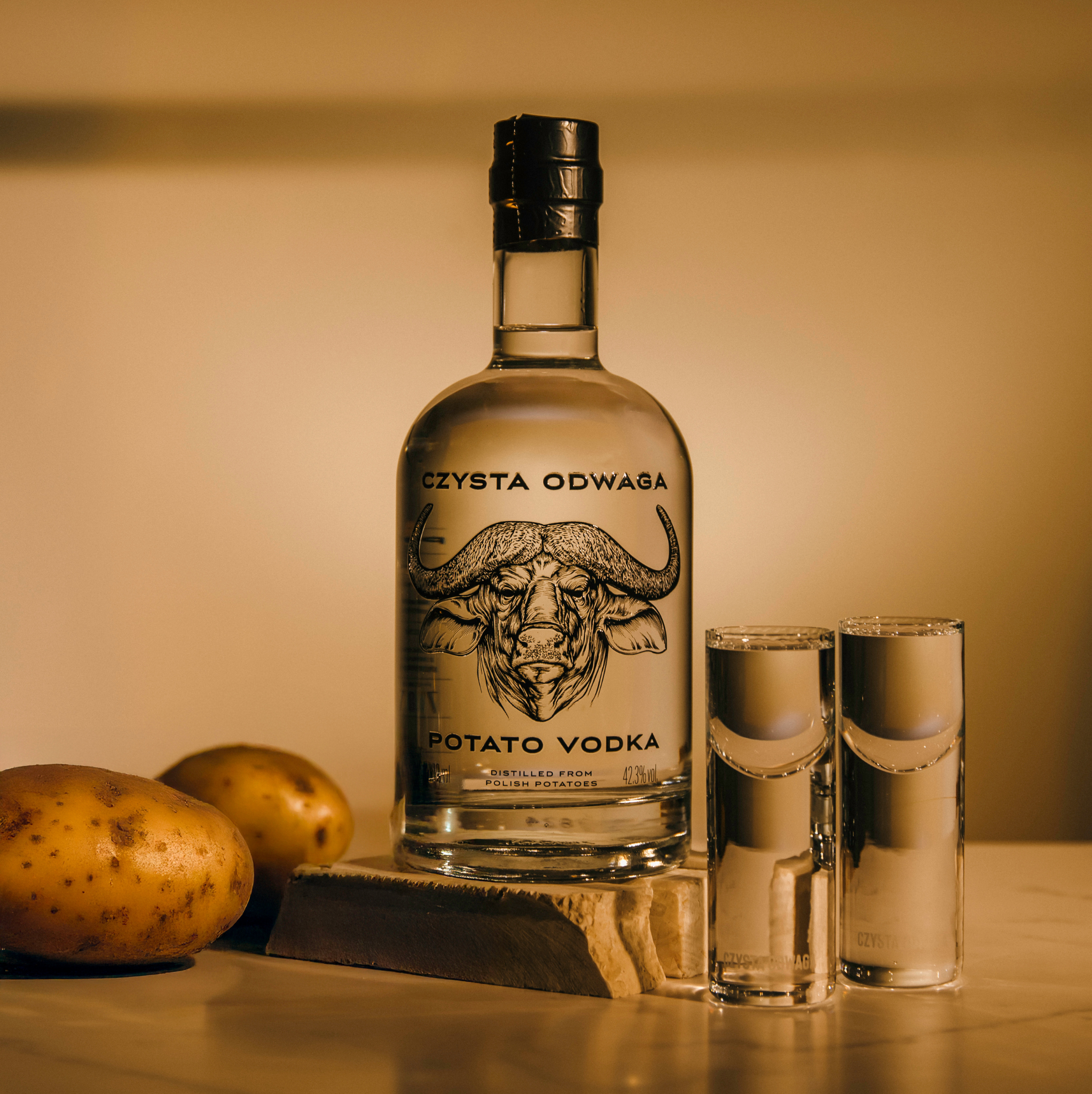 Wódka ziemniaczana Czysta Odwaga: od ziemniaka do kieliszka