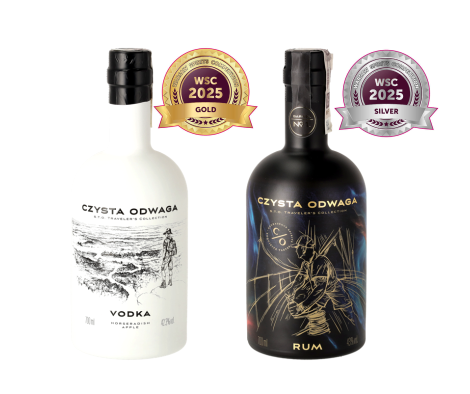 Złoty Medal dla wódki smakowej chrzan-jabłko od marki Czysta Odwaga na Warsaw Spirits Competition