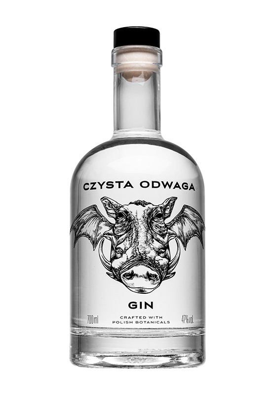Czysta Odwaga Gin z polskimi botanikami 700 ml