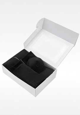 Zestaw prezentowy Czysta Odwaga - bluza, T-shirt i czapka z daszkiem - czarny