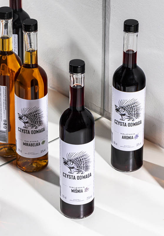 Nalewka Czysta Odwaga o smaku wiśni 500 ml
