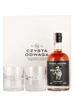 Zestaw Prezentowy Czysta Odwaga Whiskey Safari Edition - Single Cask i 2 szklanki do whiskey Krosno