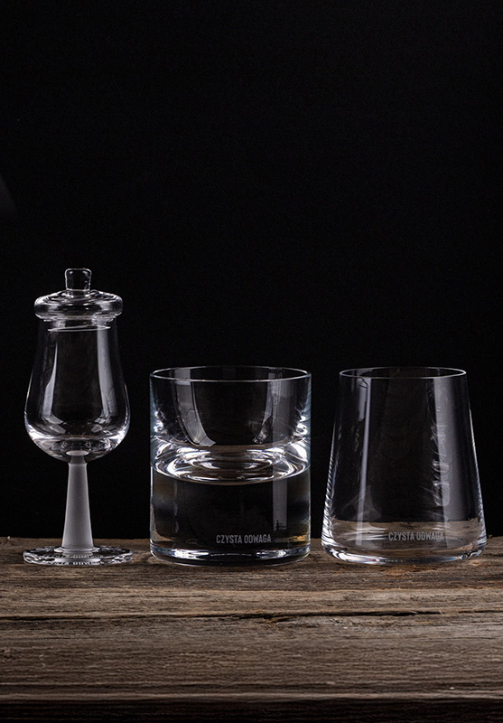 Zestaw 2 szklanek do whisky Czysta Odwaga 260 ml