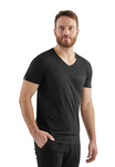Czysta Odwaga Męski T-shirt V-neck czarny