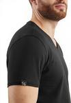 Czysta Odwaga Męski T-shirt V-neck czarny