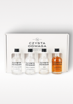 Czysta Odwaga set degustacyjny: wódka ziemniaczana, orkiszowa, whiskey, gin 4 x 50 ml