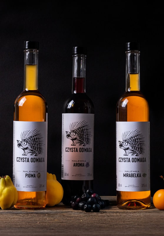 Nalewka Czysta Odwaga o smaku aronii 500 ml