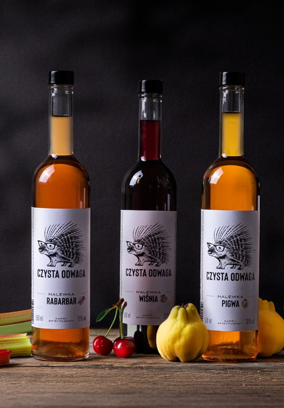 Nalewka Czysta Odwaga o smaku wiśni 500 ml