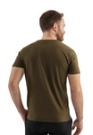 Czysta Odwaga Męski T-shirt V-neck oliwkowy