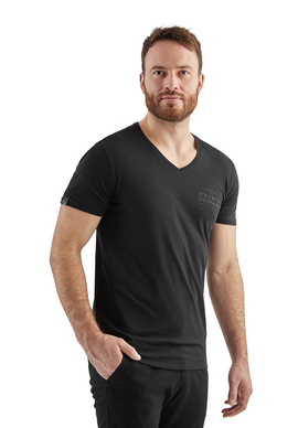 Czysta Odwaga Męski T-shirt V-neck czarny